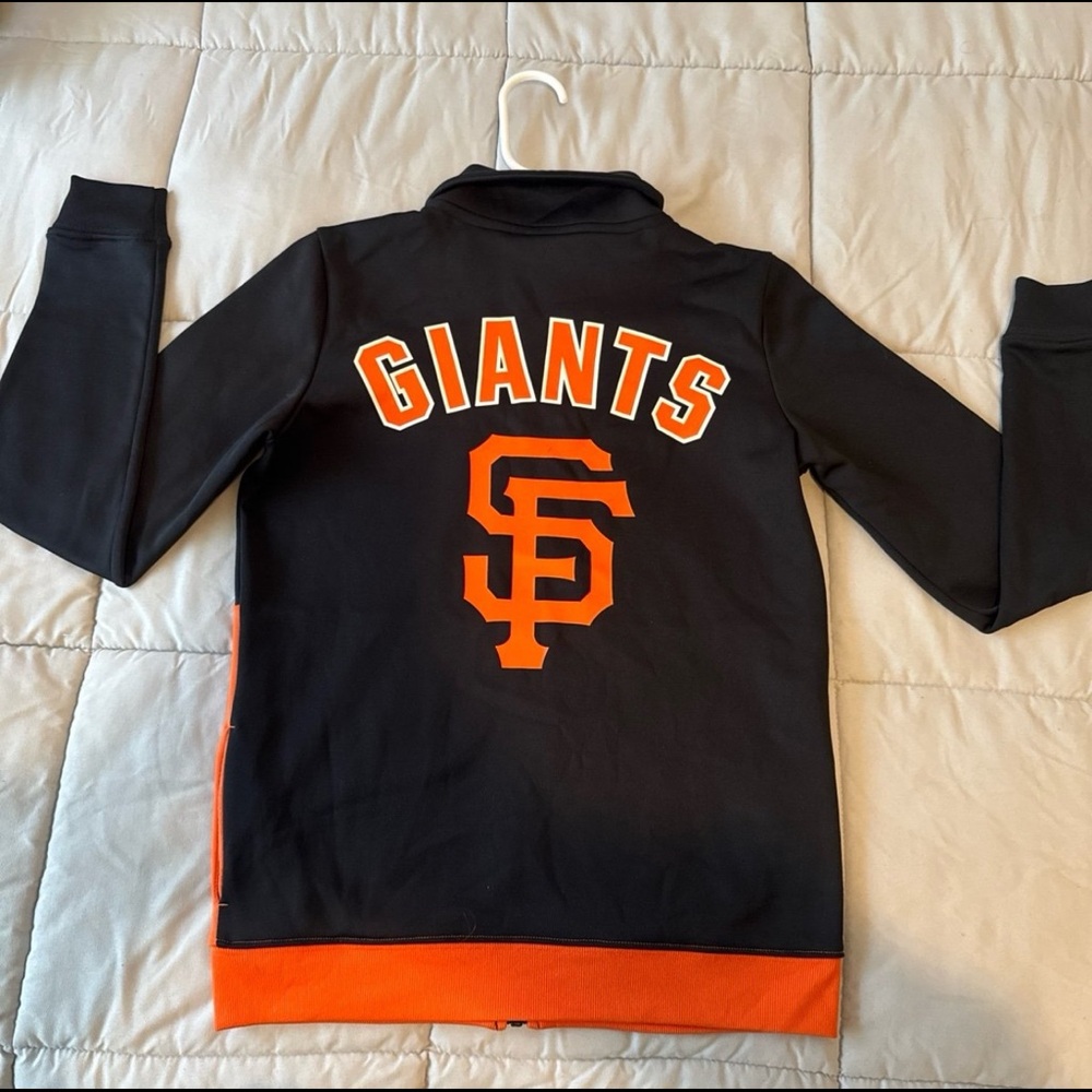 PINK Victoria's Secret Black and Orange zip up